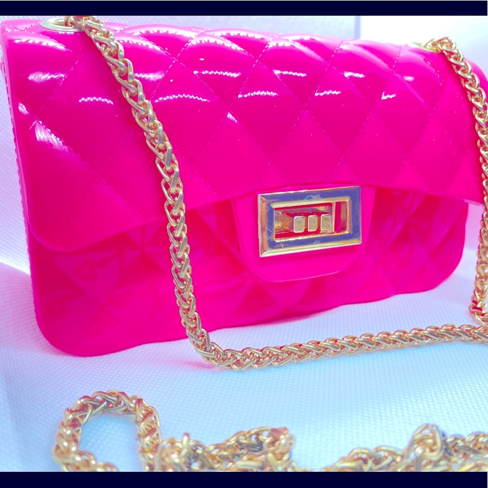 NWT! Pretty n’ Pink Full size, Jelly Crossbody